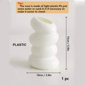 DecorBites™ Spiral White Vase for Home Decor