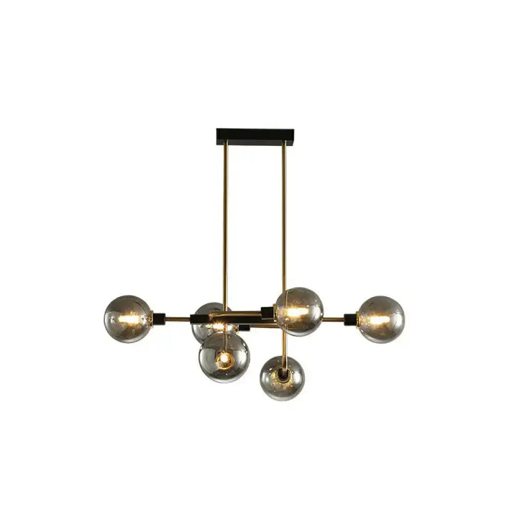 DecorBites™ Sputnik Hanging Island Light - Minimalist Glass Ball Pendant for Dining Room