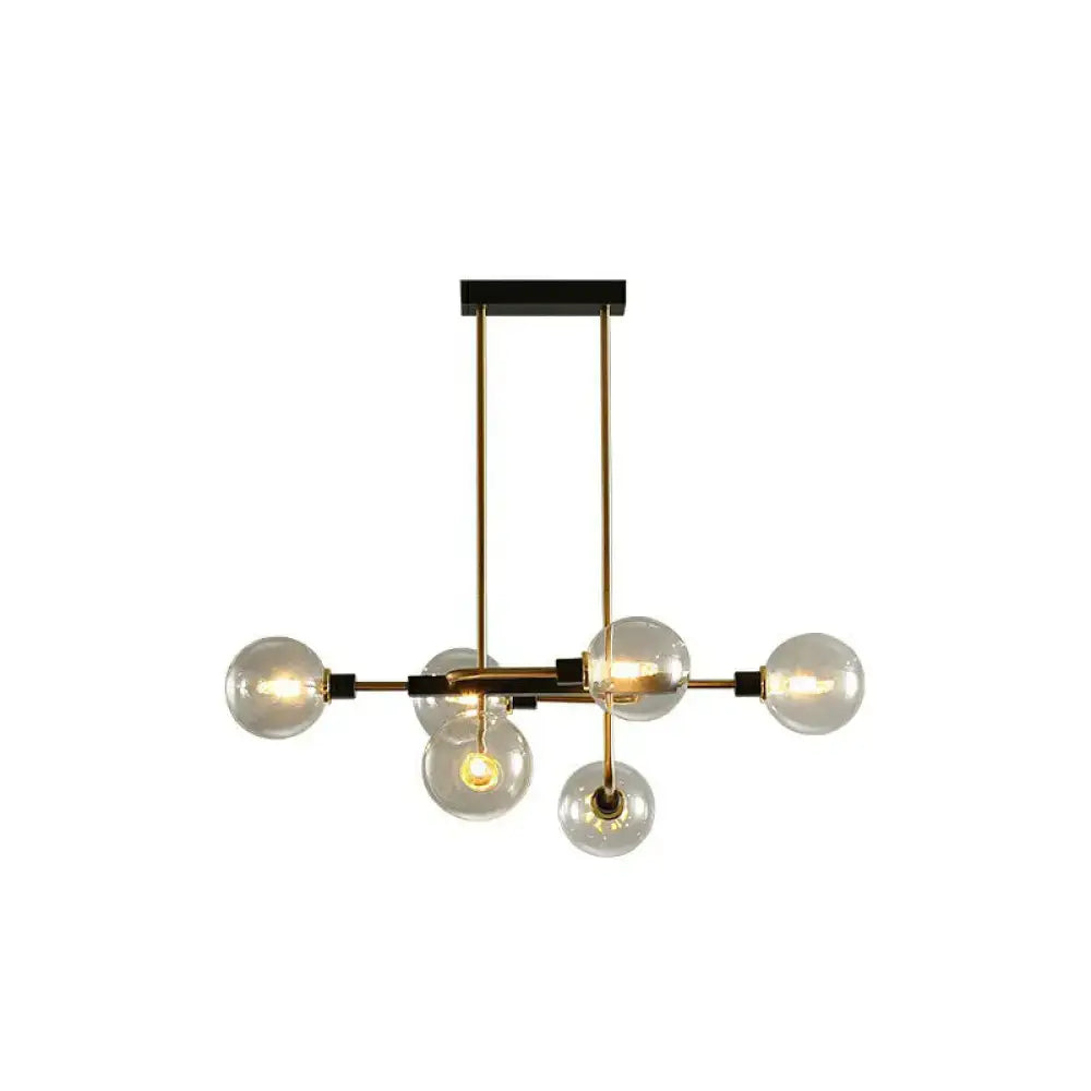 DecorBites™ Sputnik Hanging Island Light - Minimalist Glass Ball Pendant for Dining Room