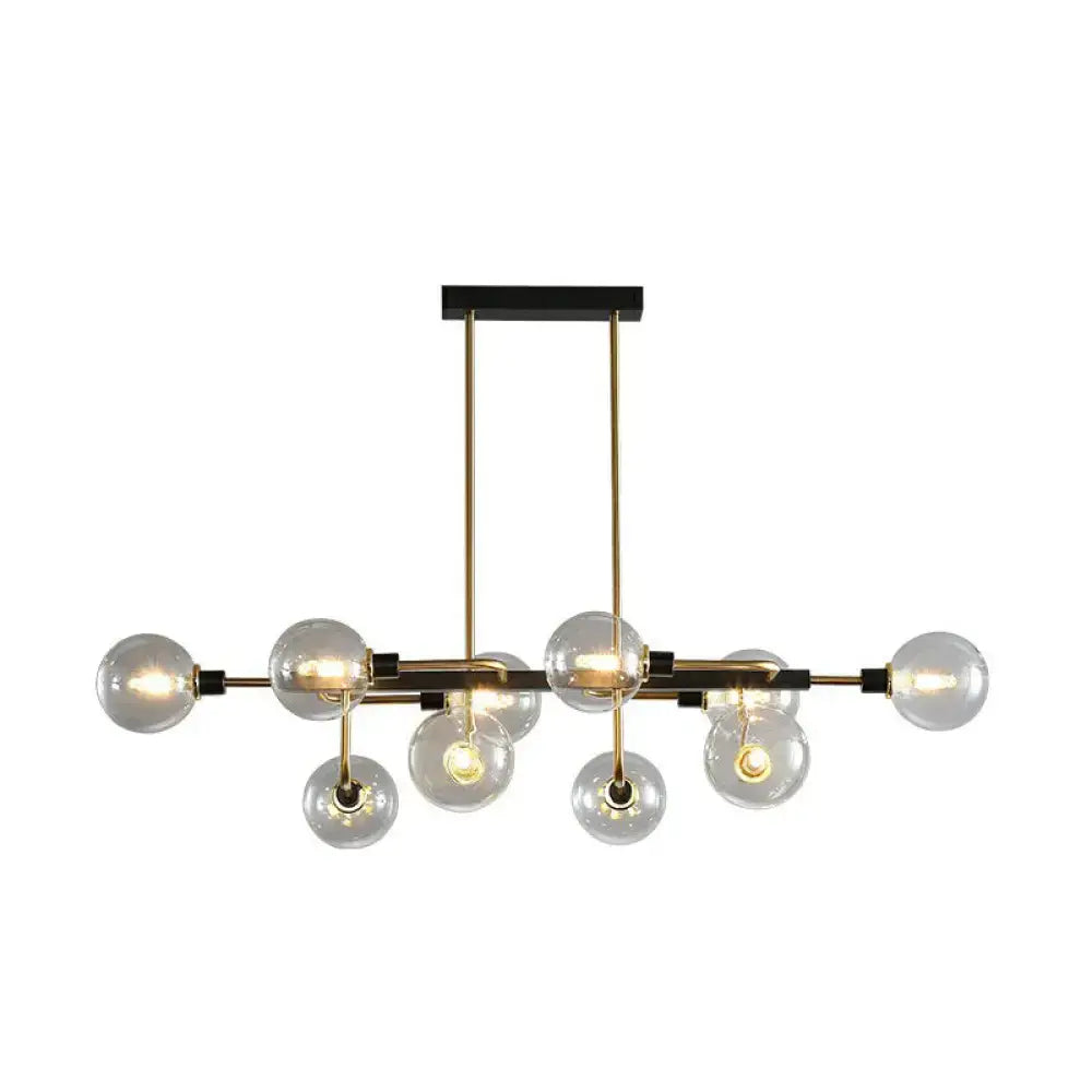 DecorBites™ Sputnik Hanging Island Light - Minimalist Glass Ball Pendant for Dining Room