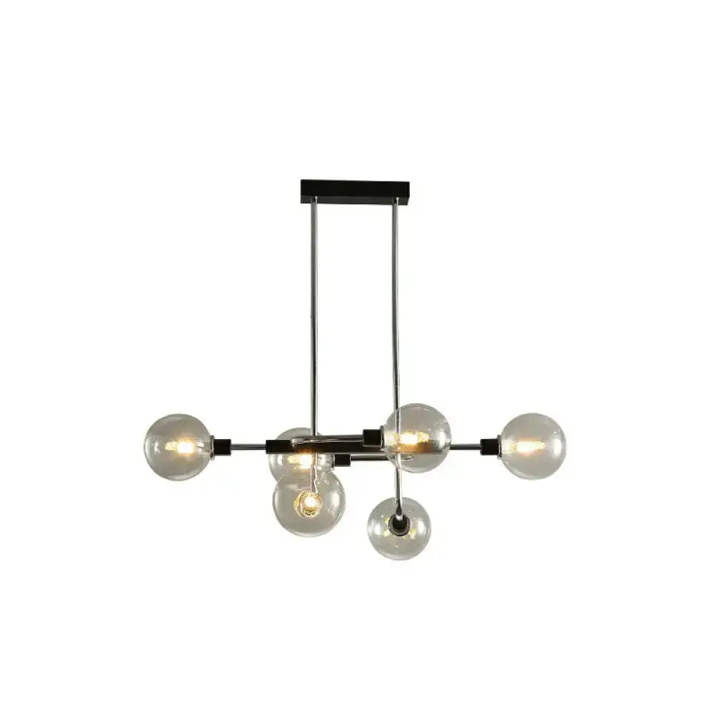 DecorBites™ Sputnik Hanging Island Light - Minimalist Glass Ball Pendant for Dining Room