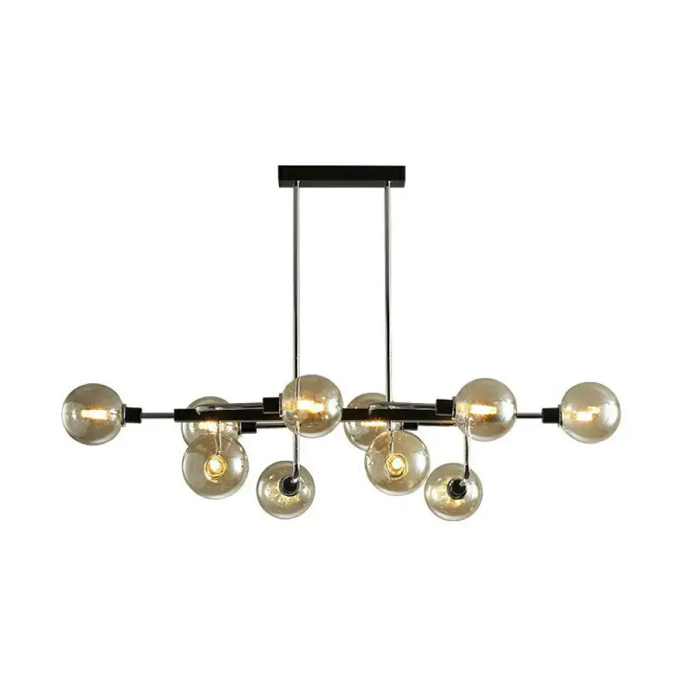 DecorBites™ Sputnik Hanging Island Light - Minimalist Glass Ball Pendant for Dining Room