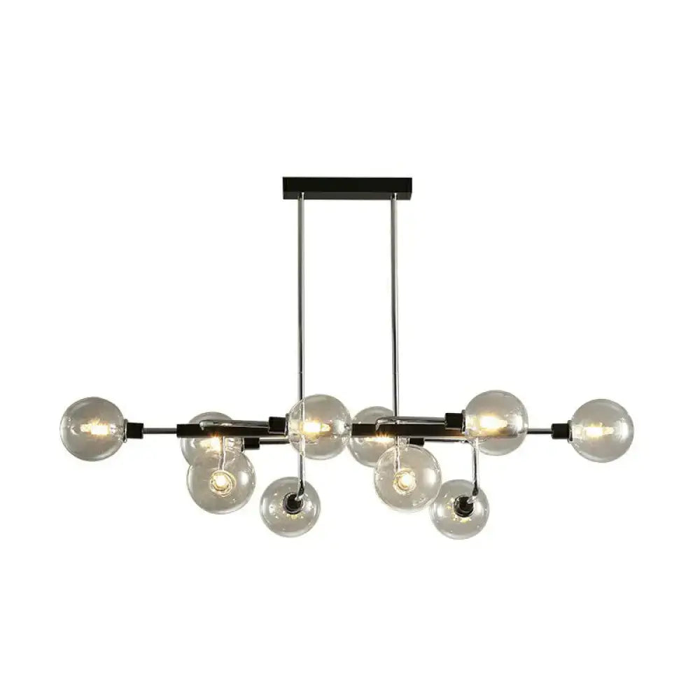 DecorBites™ Sputnik Hanging Island Light - Minimalist Glass Ball Pendant for Dining Room