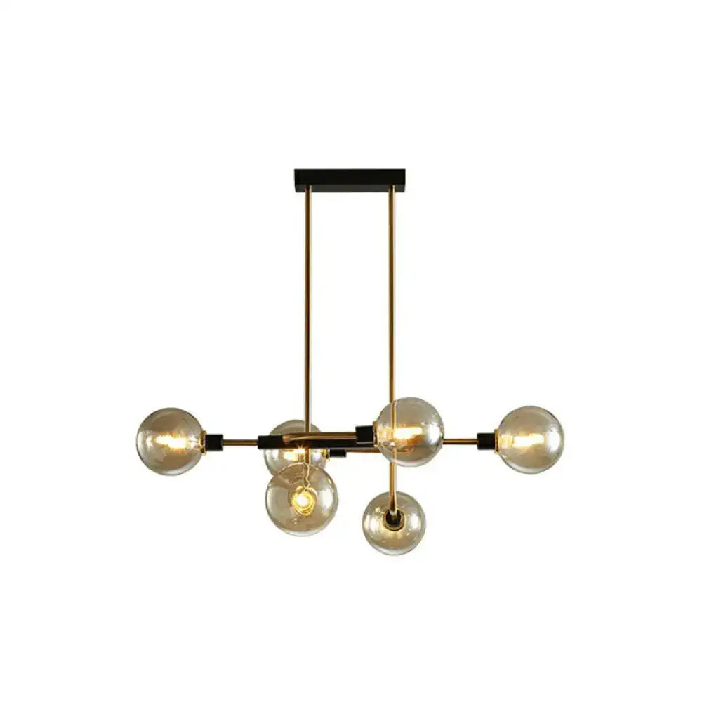 DecorBites™ Sputnik Hanging Island Light - Minimalist Glass Ball Pendant for Dining Room