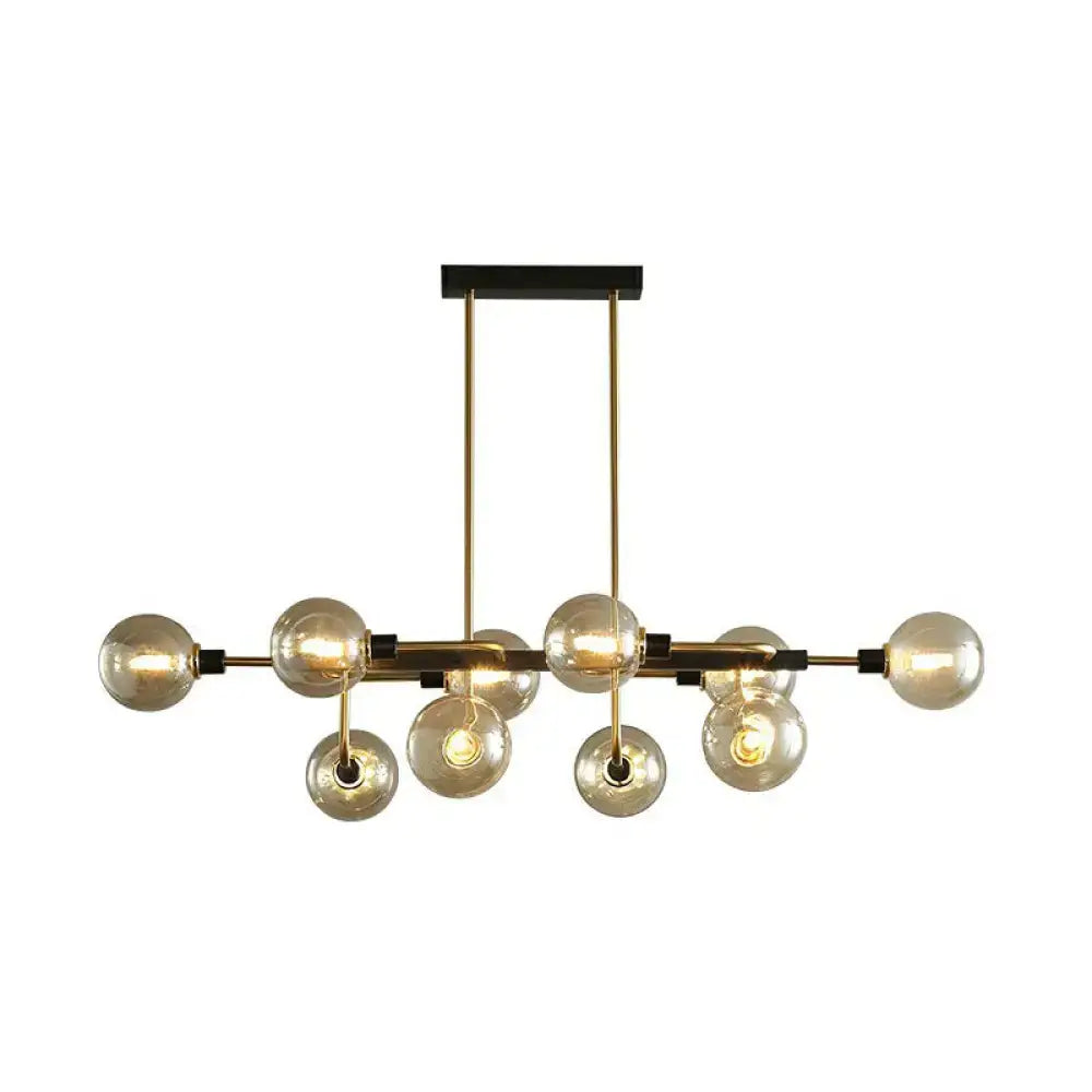 DecorBites™ Sputnik Hanging Island Light - Minimalist Glass Ball Pendant for Dining Room