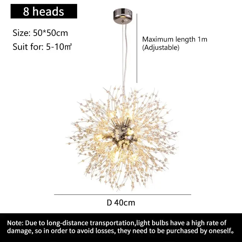 DecorBites™ Starry Sky Crystal Pendant Light Fixture