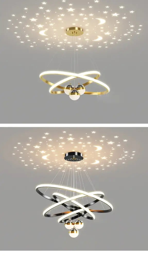 DecorBites™ Starry Sky LED Chandelier for Living Room