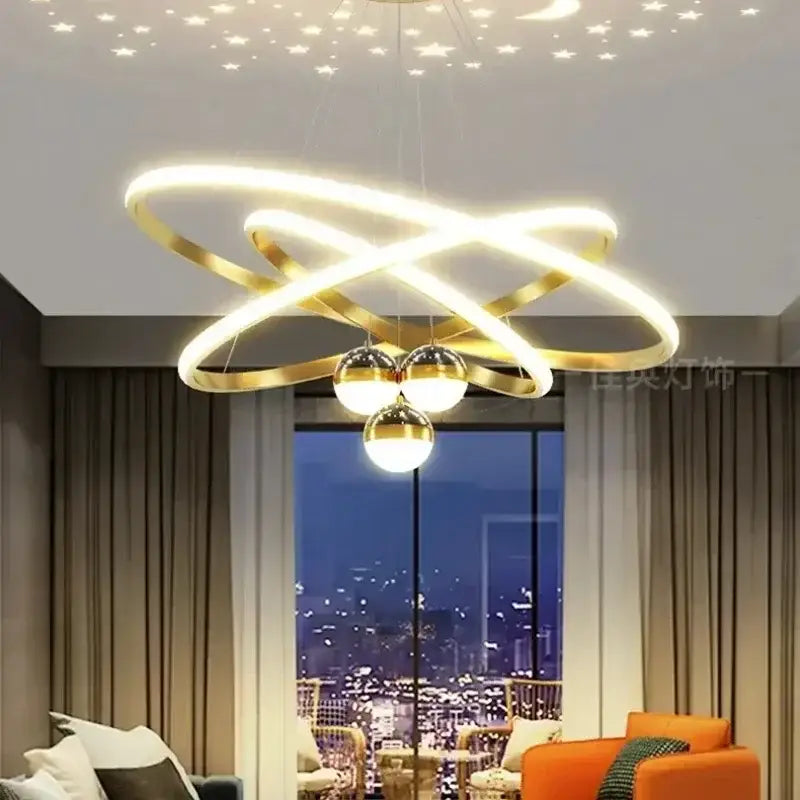 DecorBites™ Starry Sky LED Chandelier for Living Room