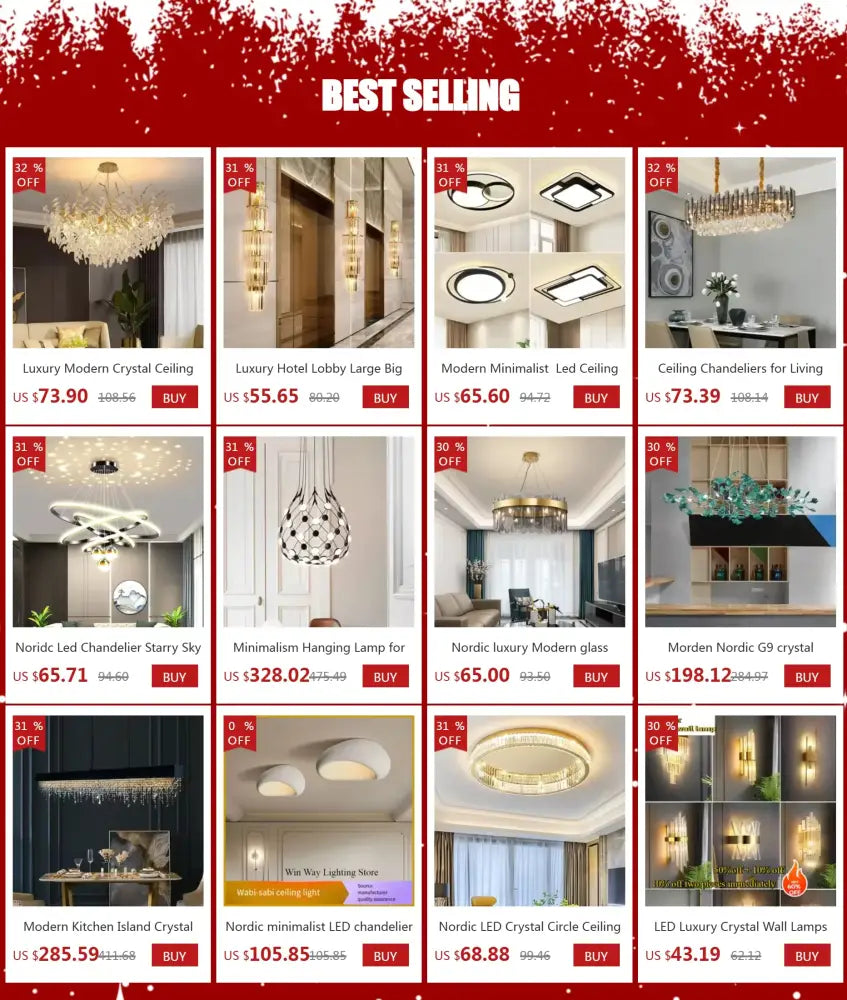 DecorBites™ Starry Sky LED Chandelier for Living Room