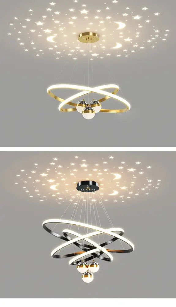 DecorBites™ Starry Sky LED Chandelier for Living Room