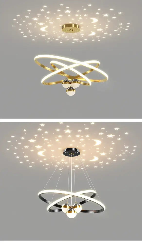 DecorBites™ Starry Sky LED Chandelier for Living Room