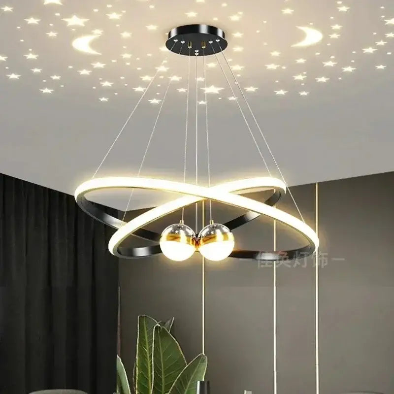 DecorBites™ Starry Sky LED Chandelier for Living Room
