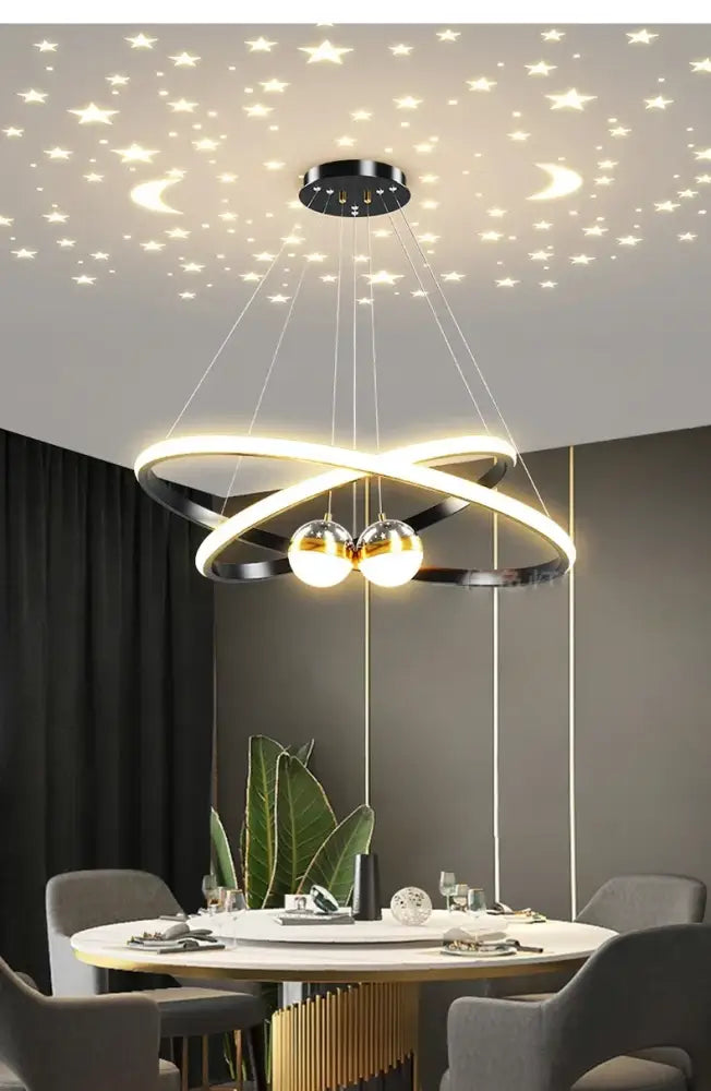 DecorBites™ Starry Sky LED Chandelier for Living Room