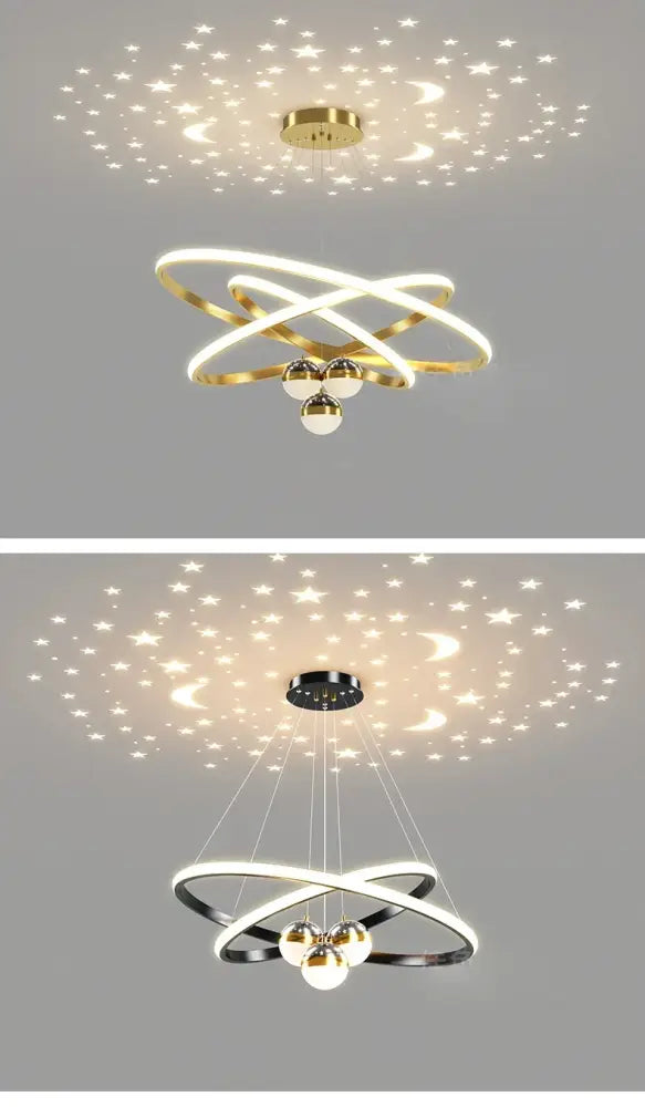 DecorBites™ Starry Sky LED Chandelier for Living Room