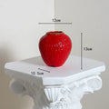 DecorBites™ Strawberry Cartoon Ceramic Vase for Kids Room