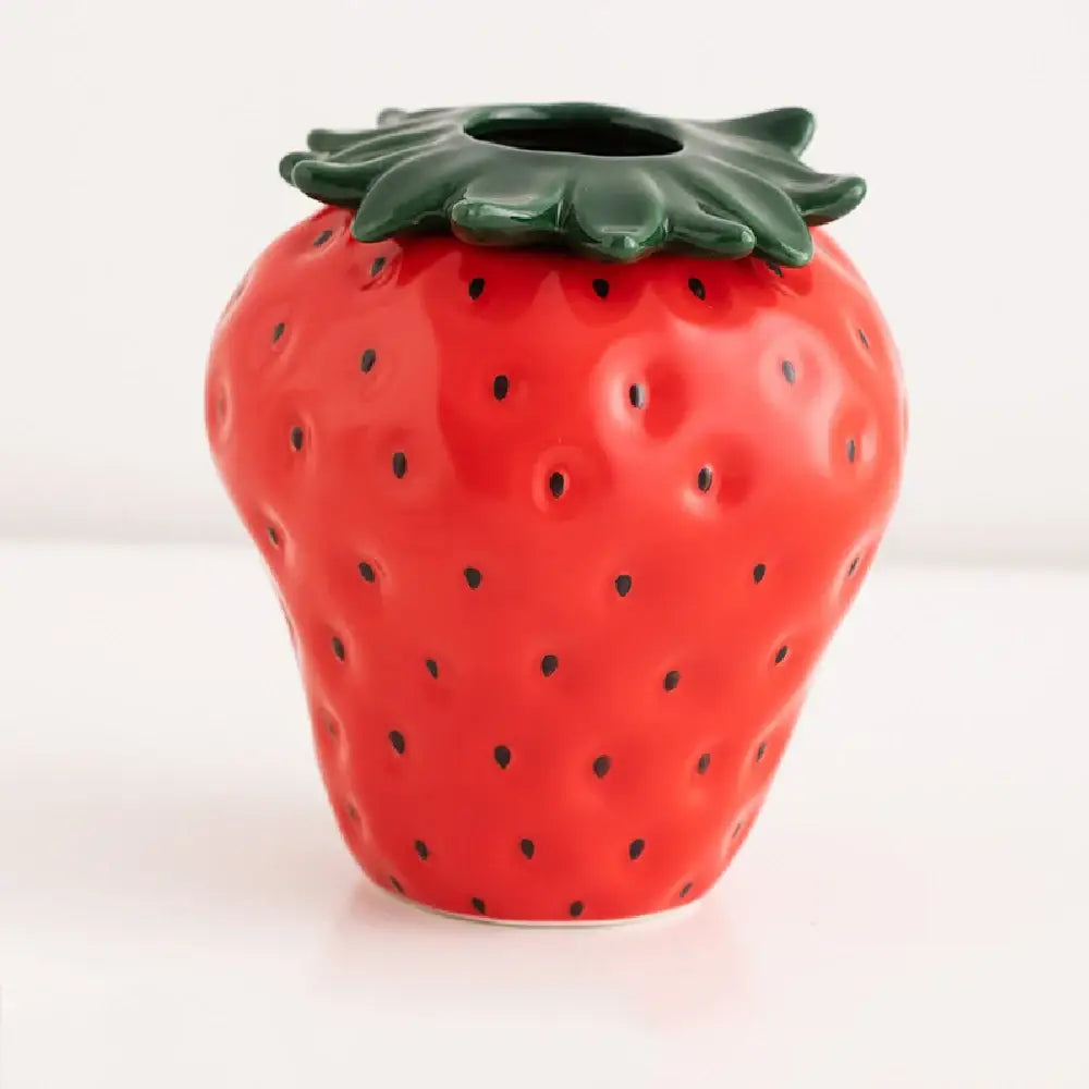 DecorBites™ Strawberry Shaped Ceramic Planter Pot