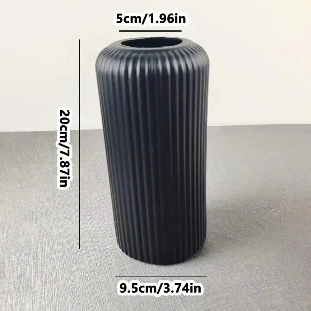 DecorBites™ Striped Plastic Vase for Flowers