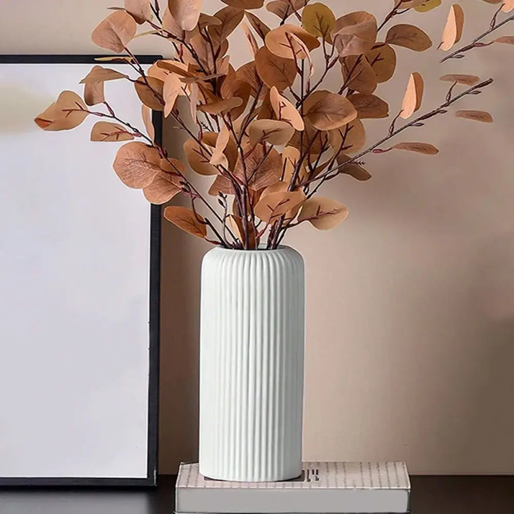 DecorBites™ Striped Plastic Vase for Flowers