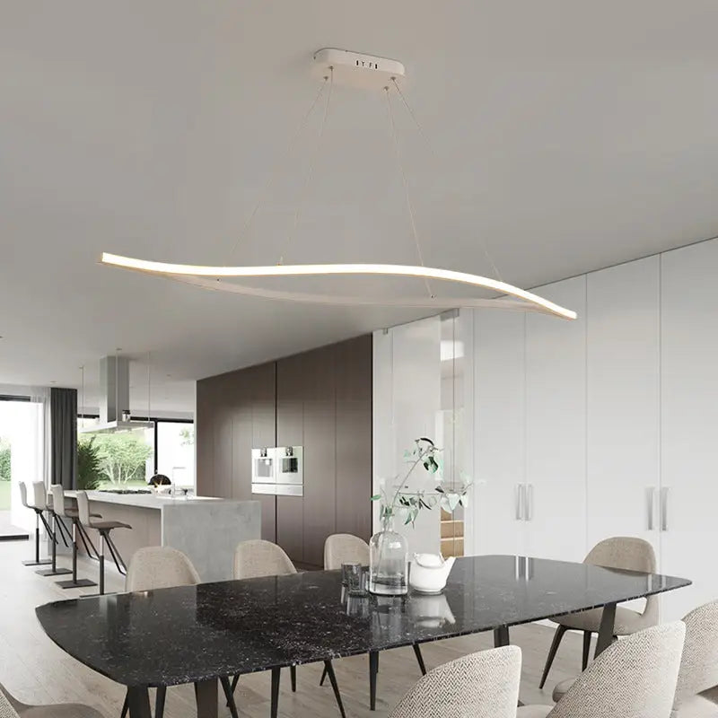DecorBites™ Stylish Aluminum Leaf Pendant LED Island Light for Dining Room Décor