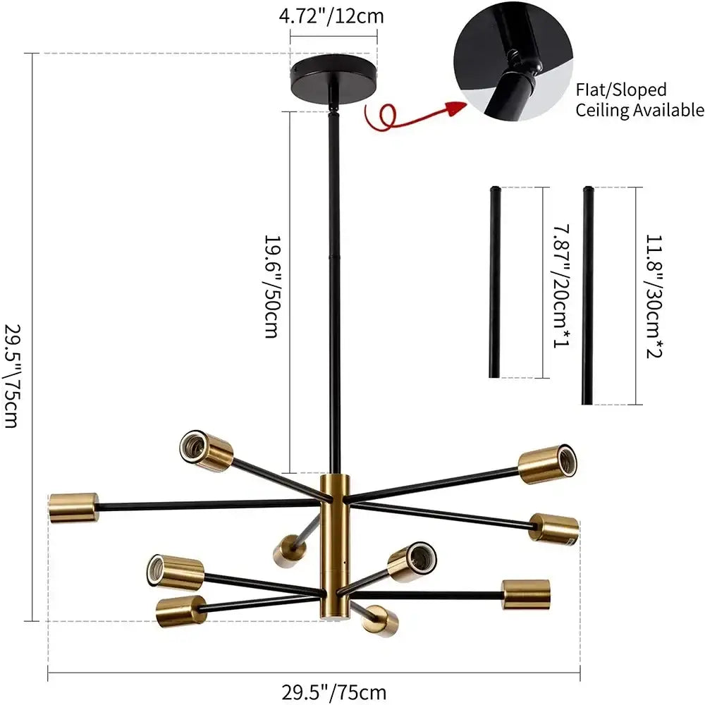 DecorBites™ Stylish Hanging Chandelier for Home Decor