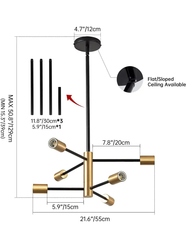 DecorBites™ Stylish Hanging Chandelier for Home Decor