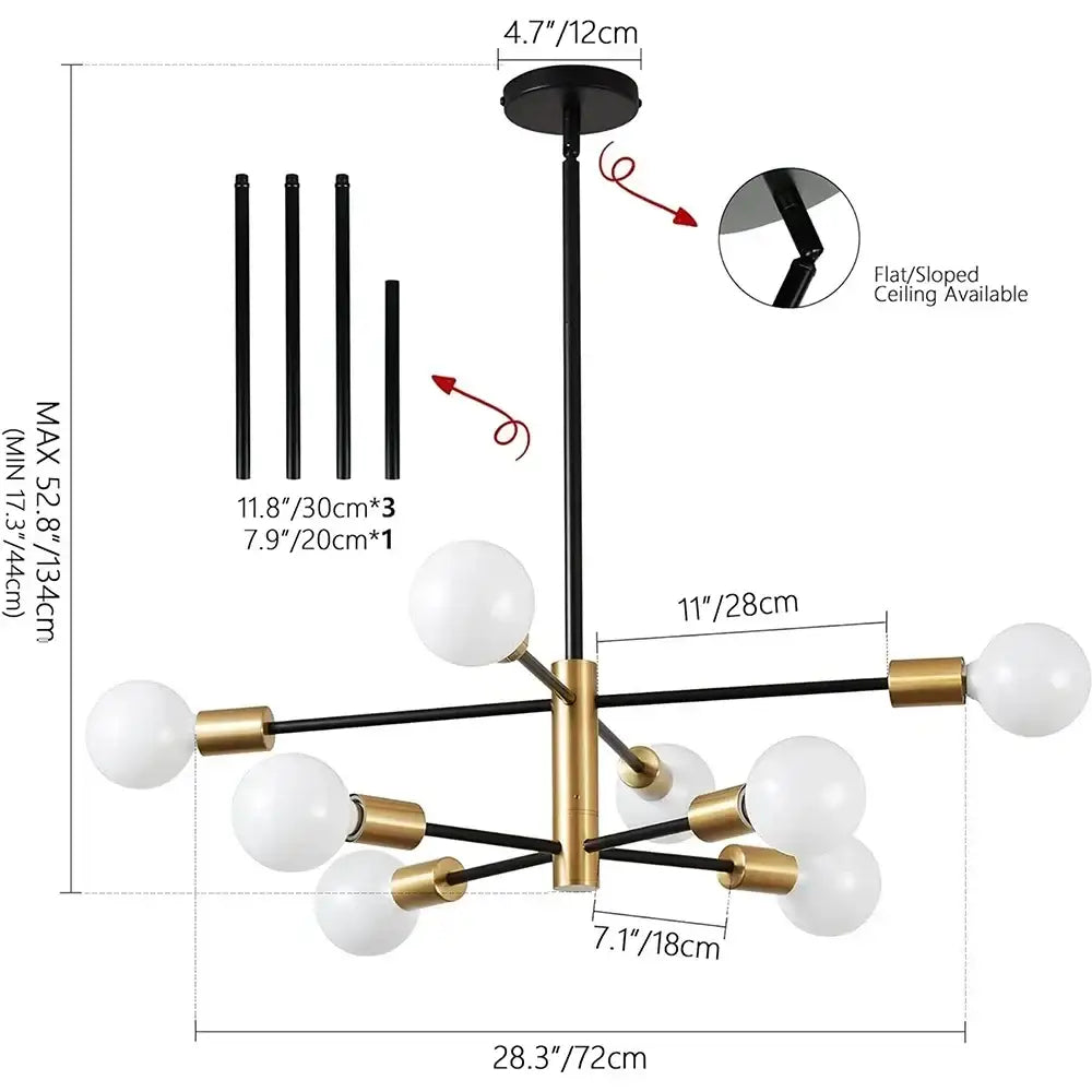 DecorBites™ Stylish Hanging Chandelier for Home Decor