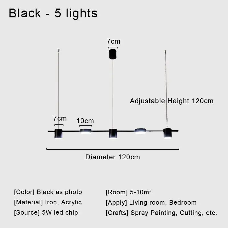 ديكور بايتس™ ثريا LED أنيقة لديكور المنزل