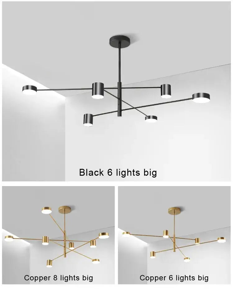 ديكور بايتس™ ثريا LED أنيقة لديكور المنزل