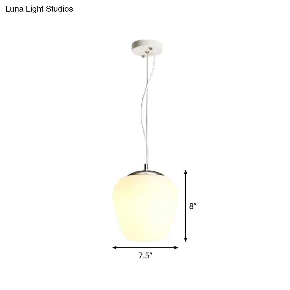 DecorBites™ Stylish Nordic Pendant Light with Opal Glass - Ideal for Office and Kitchen Island