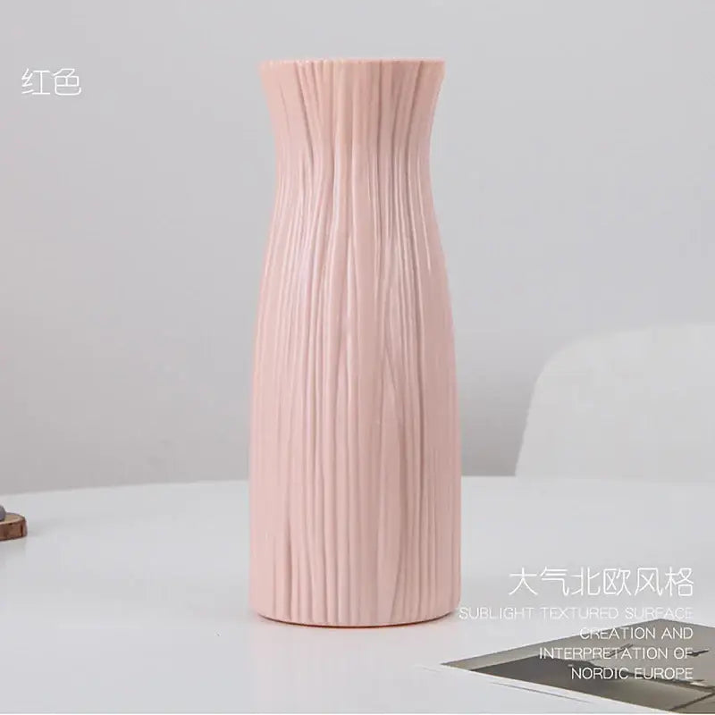 DecorBites™ Stylish Nordic Plastic Flower Vase, Home Decor