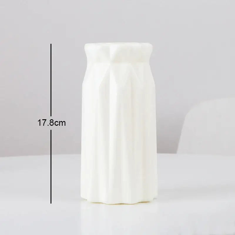 DecorBites™ Stylish Nordic Plastic Flower Vase, Home Decor