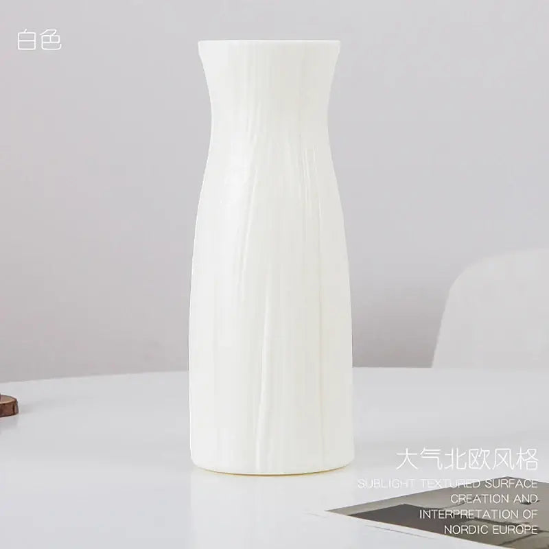 DecorBites™ Stylish Nordic Plastic Flower Vase, Home Decor