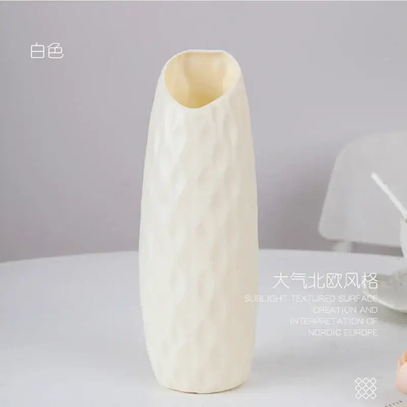 DecorBites™ Stylish Nordic Plastic Flower Vase, Home Decor