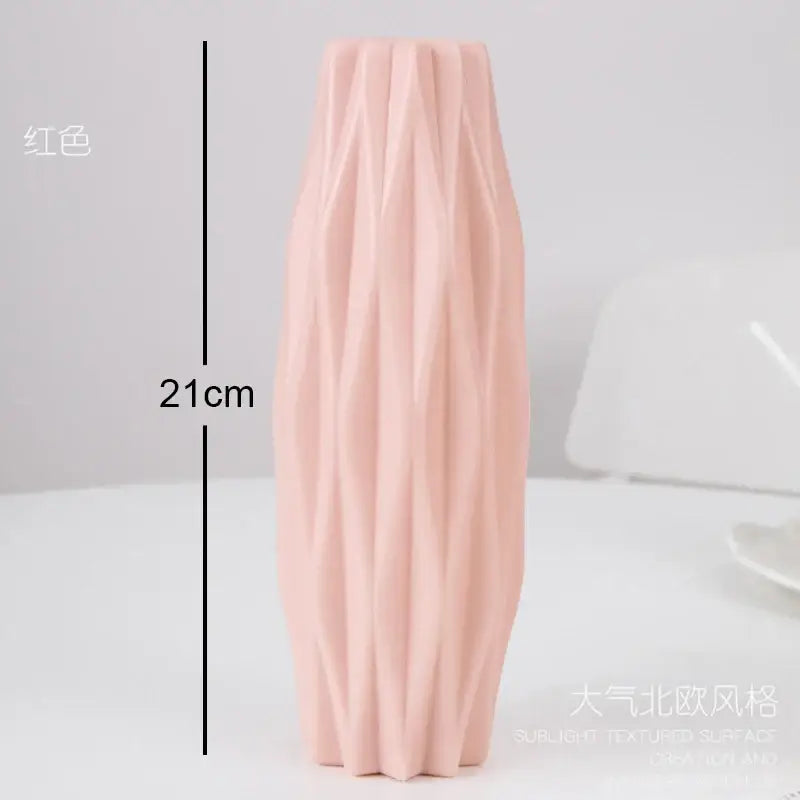 DecorBites™ Stylish Nordic Plastic Flower Vase, Home Decor