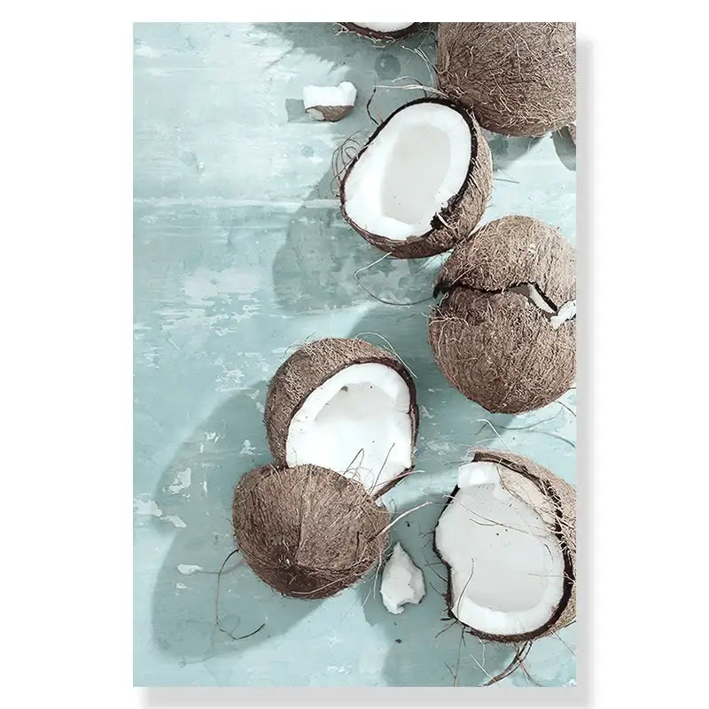 DecorBites™ Art Mural sur Toile Coquillages Plage d'Été