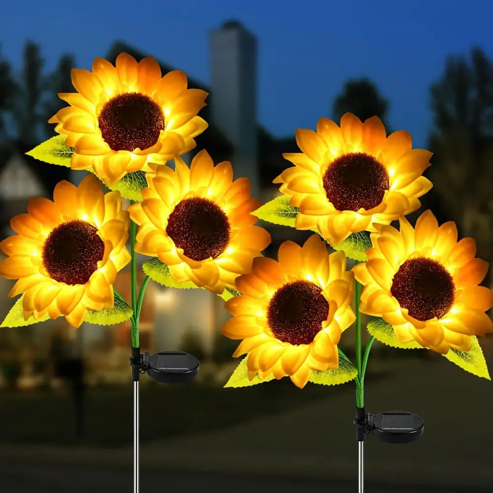 DecorBites™ Sunflower Solar LED Garden Light - Auto Brightness