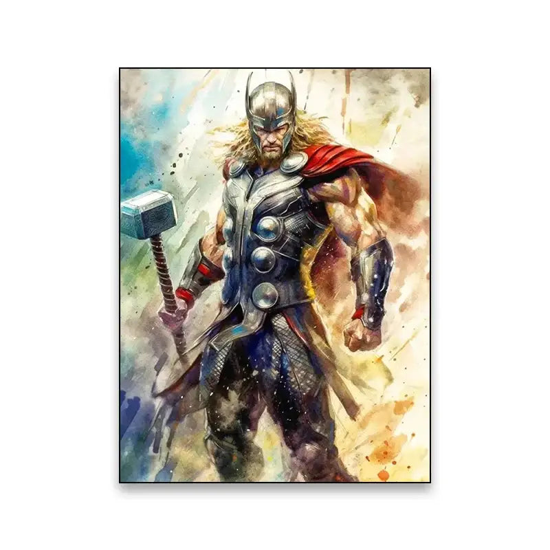 DecorBites™ Superhero Canvas Wall Art - Marvel Movie Characters