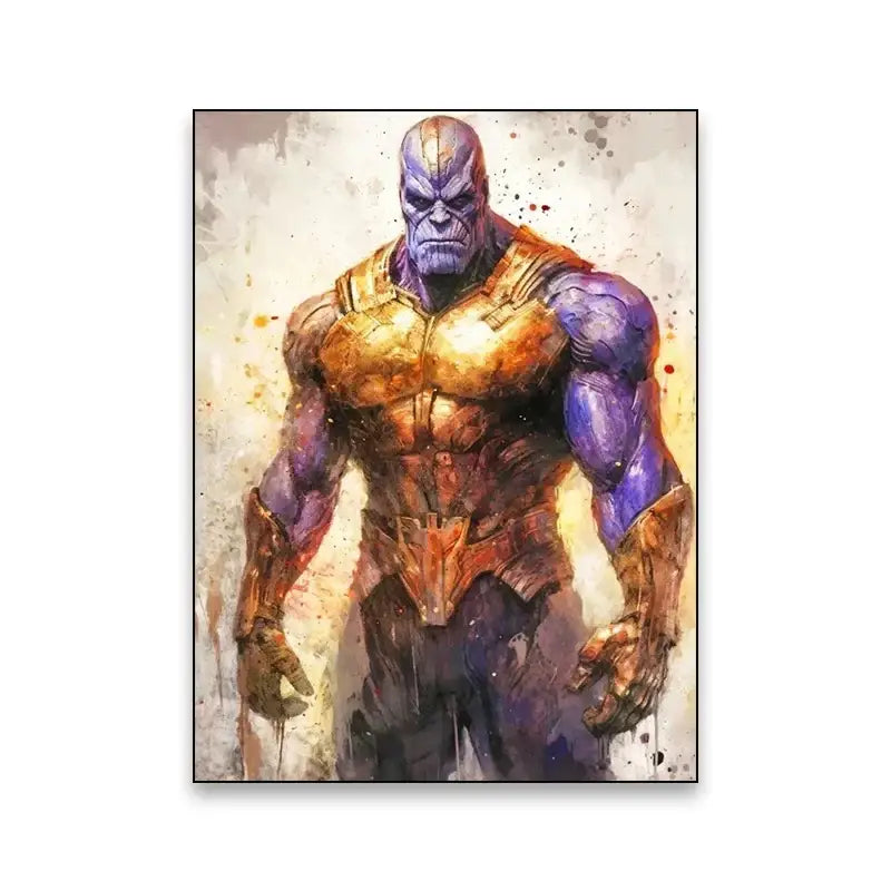 DecorBites™ Superhero Canvas Wall Art - Marvel Movie Characters