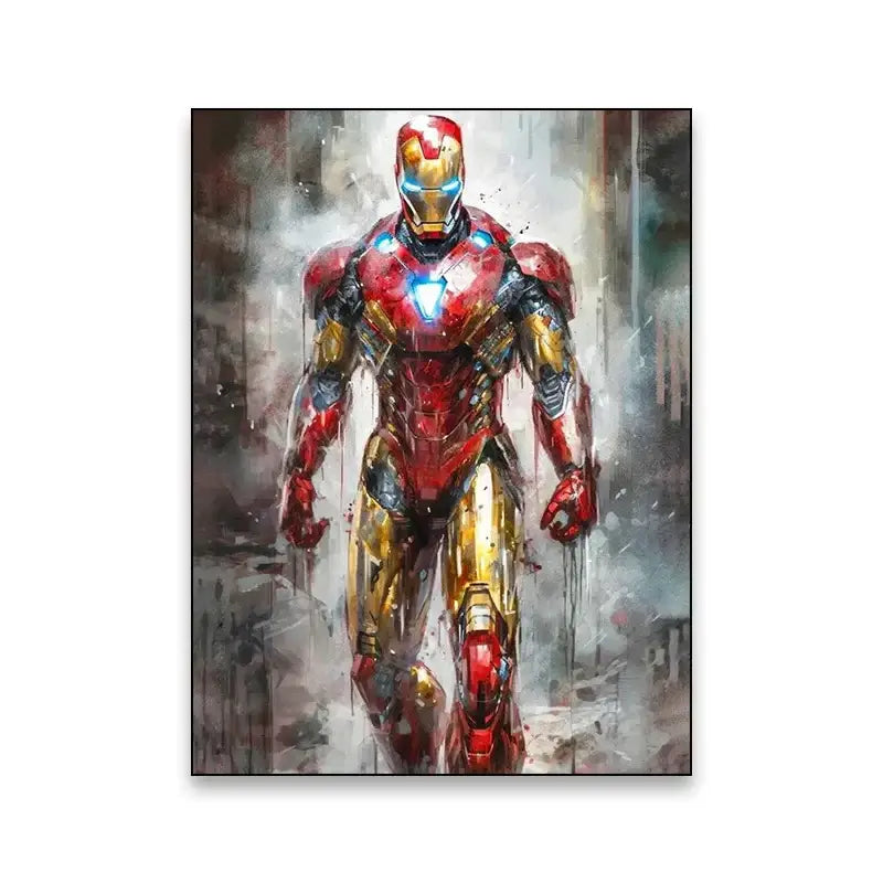 DecorBites™ Superhero Canvas Wall Art - Marvel Movie Characters