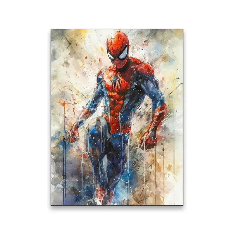 DecorBites™ Superhero Canvas Wall Art - Marvel Movie Characters