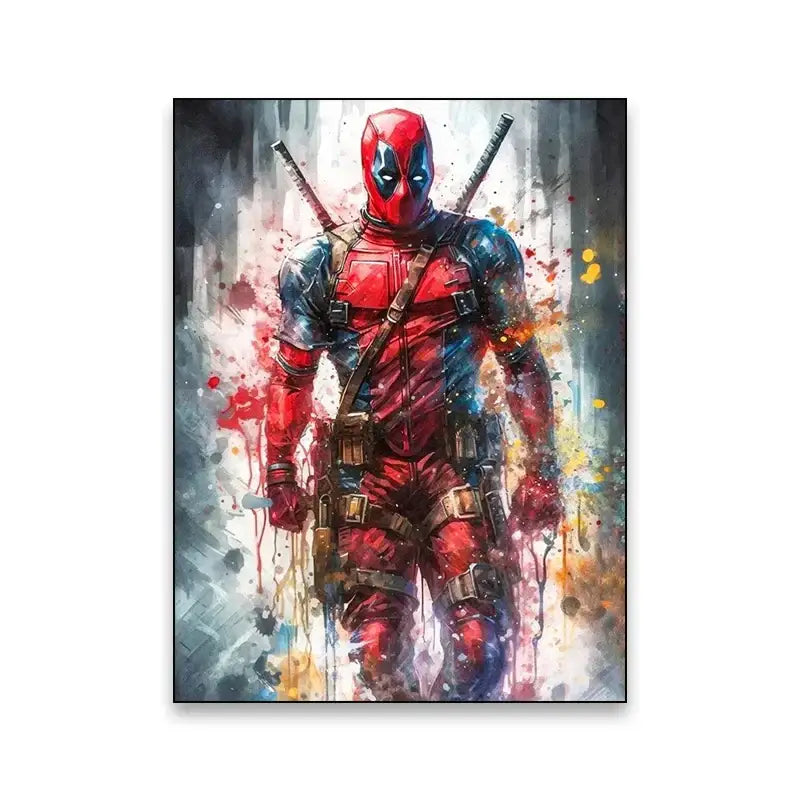 DecorBites™ Superhero Canvas Wall Art - Marvel Movie Characters