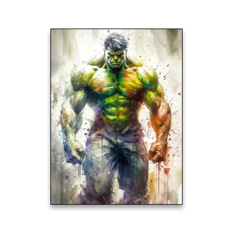 DecorBites™ Superhero Canvas Wall Art - Marvel Movie Characters