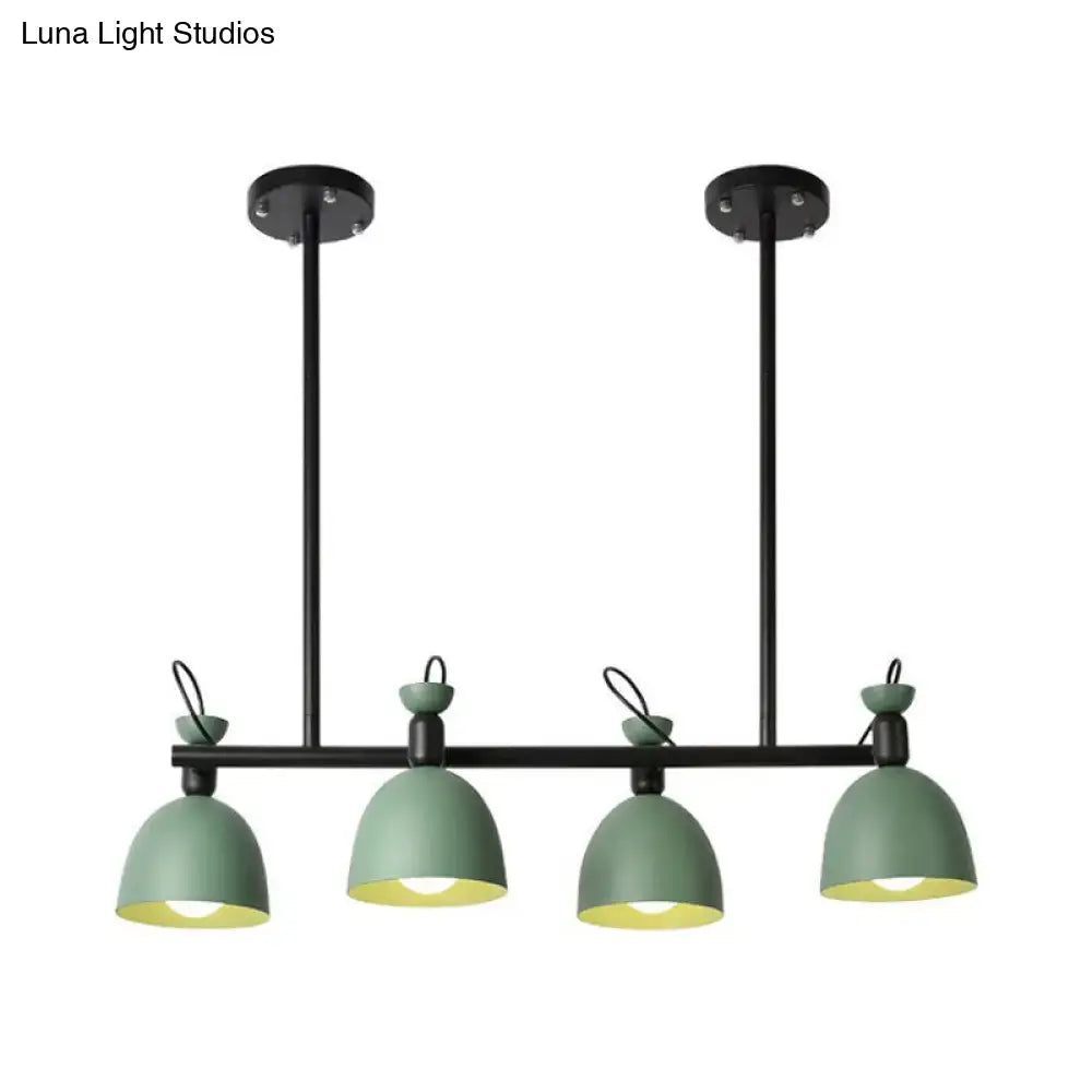 DecorBites™ Swivelable Macaron Island Pendant in Grey/Blue/Green for Dining Room with 4/6 Bulbs