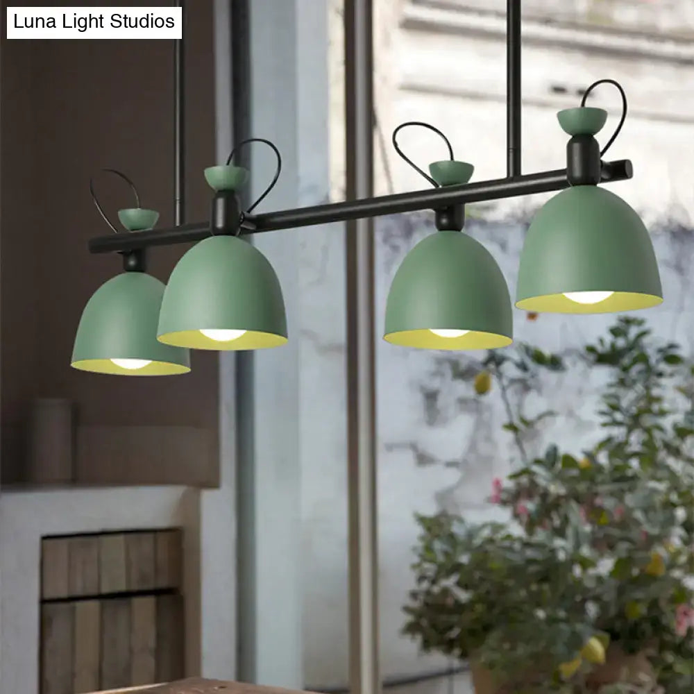 DecorBites™ Swivelable Macaron Island Pendant in Grey/Blue/Green for Dining Room with 4/6 Bulbs