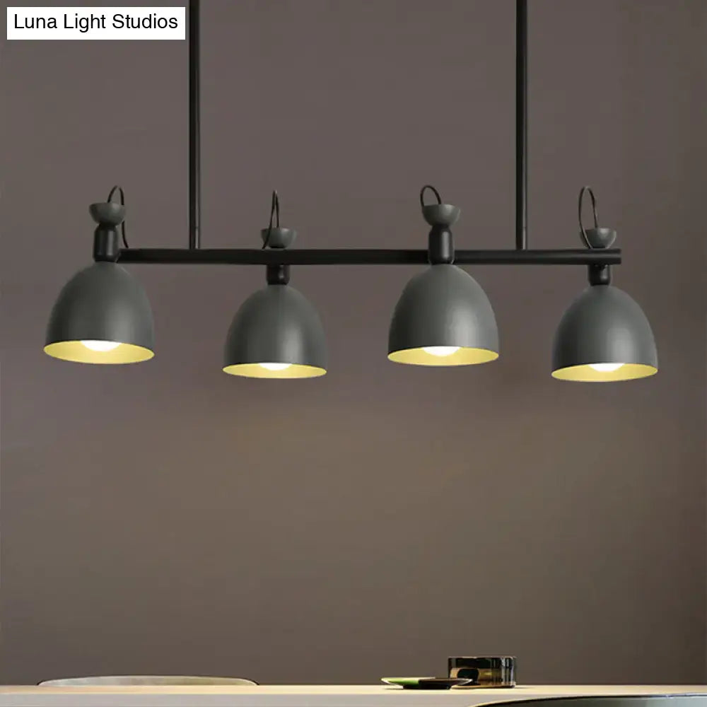 DecorBites™ Swivelable Macaron Island Pendant in Grey/Blue/Green for Dining Room with 4/6 Bulbs