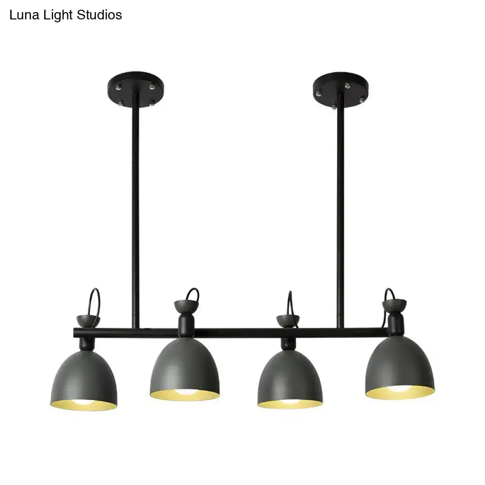 DecorBites™ Swivelable Macaron Island Pendant in Grey/Blue/Green for Dining Room with 4/6 Bulbs