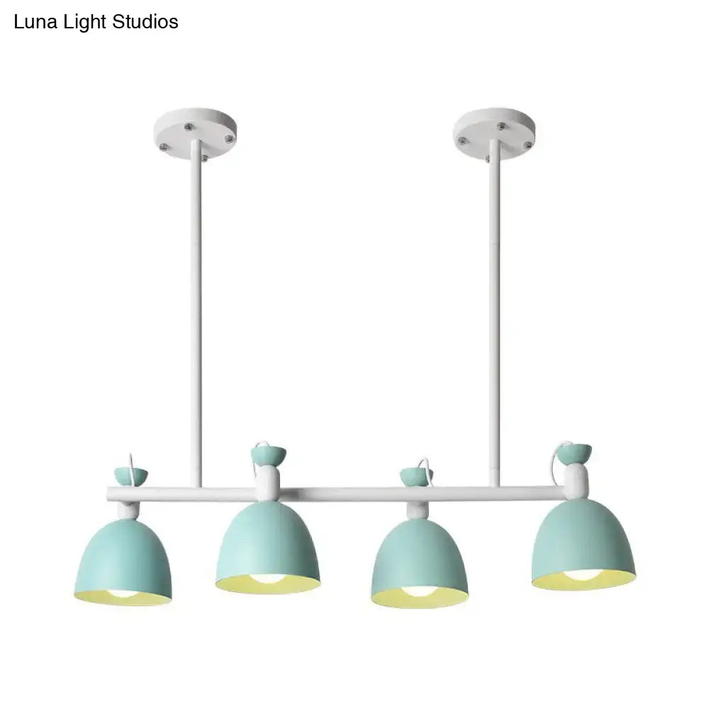 DecorBites™ Swivelable Macaron Island Pendant in Grey/Blue/Green for Dining Room with 4/6 Bulbs