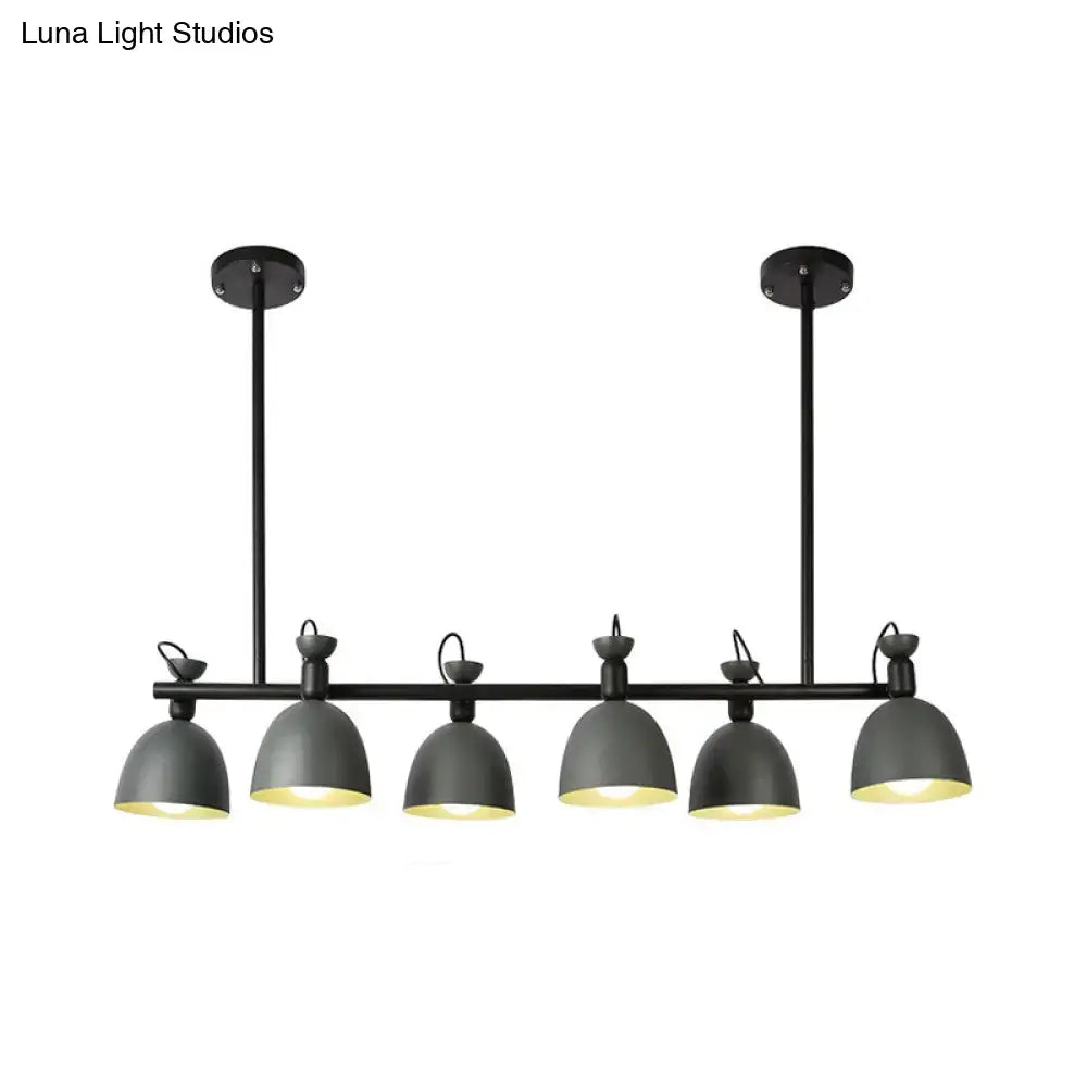 DecorBites™ Swivelable Macaron Island Pendant in Grey/Blue/Green for Dining Room with 4/6 Bulbs
