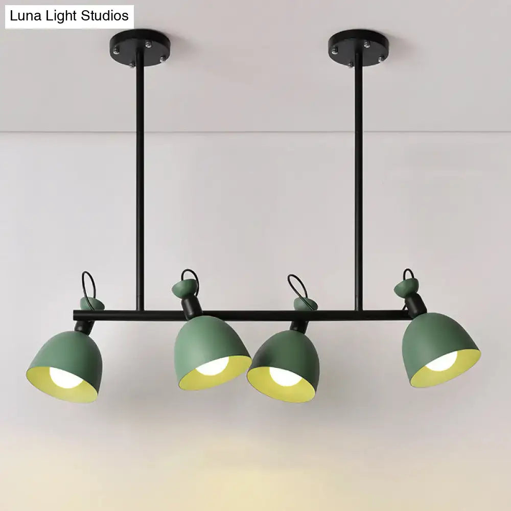 DecorBites™ Swivelable Macaron Island Pendant in Grey/Blue/Green for Dining Room with 4/6 Bulbs