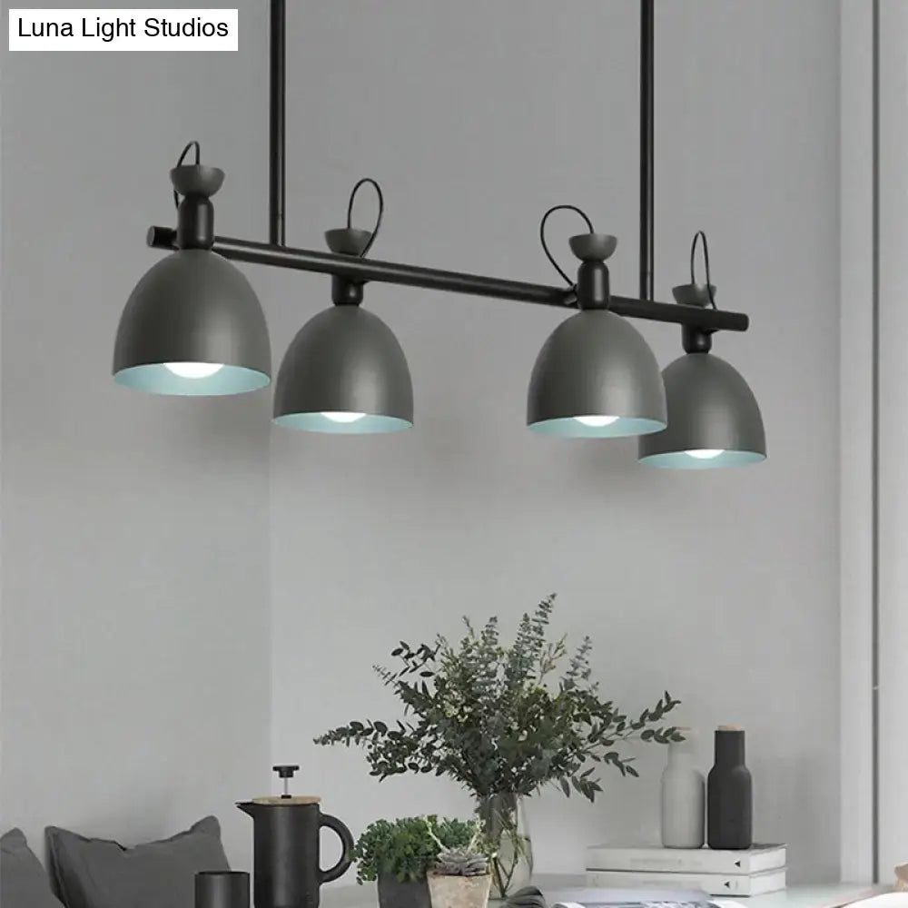 DecorBites™ Swivelable Macaron Island Pendant in Grey/Blue/Green for Dining Room with 4/6 Bulbs